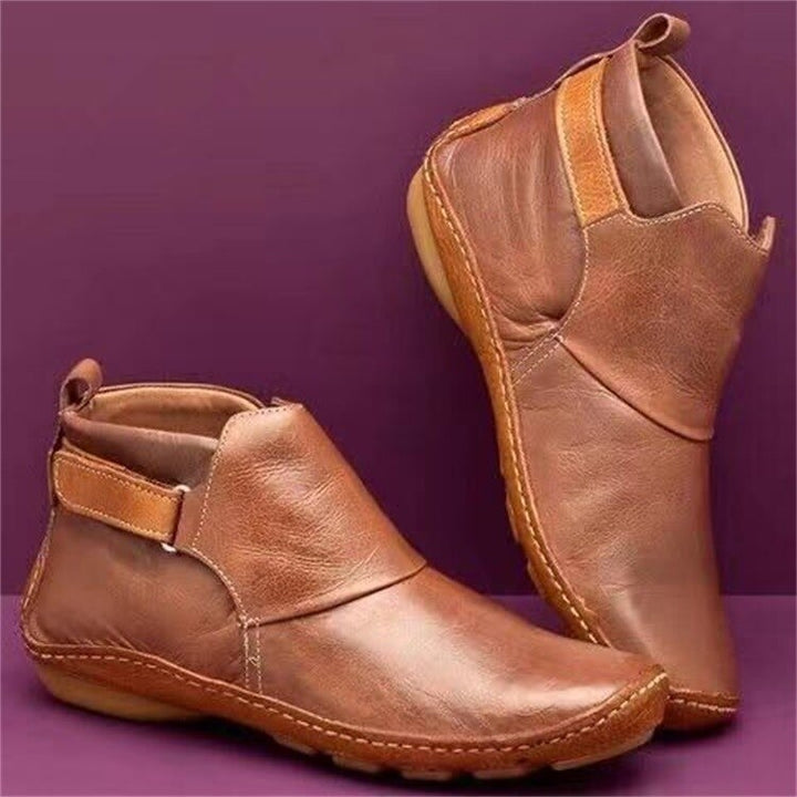 Chaussures orthopédiques Liana marron pour femmes, confort supérieur et soutien des pieds, idéales pour la marche.