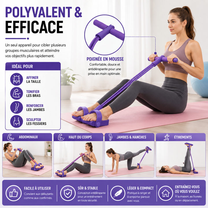 Accessoire fitness FormMaster dans son emballage, prêt pour la musculation et l'entraînement à domicile.