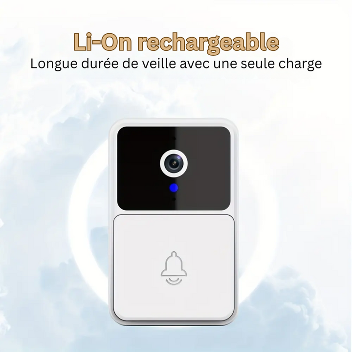 Interphone vidéo LuxGuard pour maison sécurisée. Parlez aux visiteurs à distance, vision nocturne intégrée.