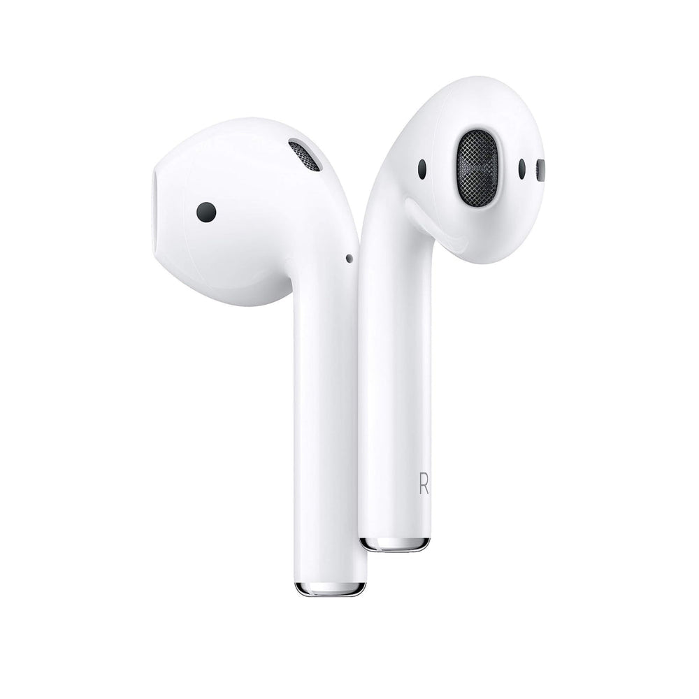 Écouteurs intra-auriculaires sans fil Bluetooth blancs pour le sport, résistants aux éclaboussures, avec boîtier de charge.