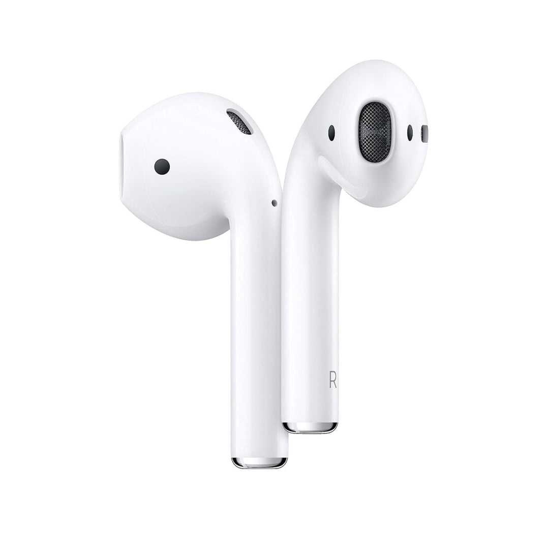 Écouteurs intra-auriculaires sans fil Bluetooth blancs pour le sport, résistants aux éclaboussures, avec boîtier de charge.