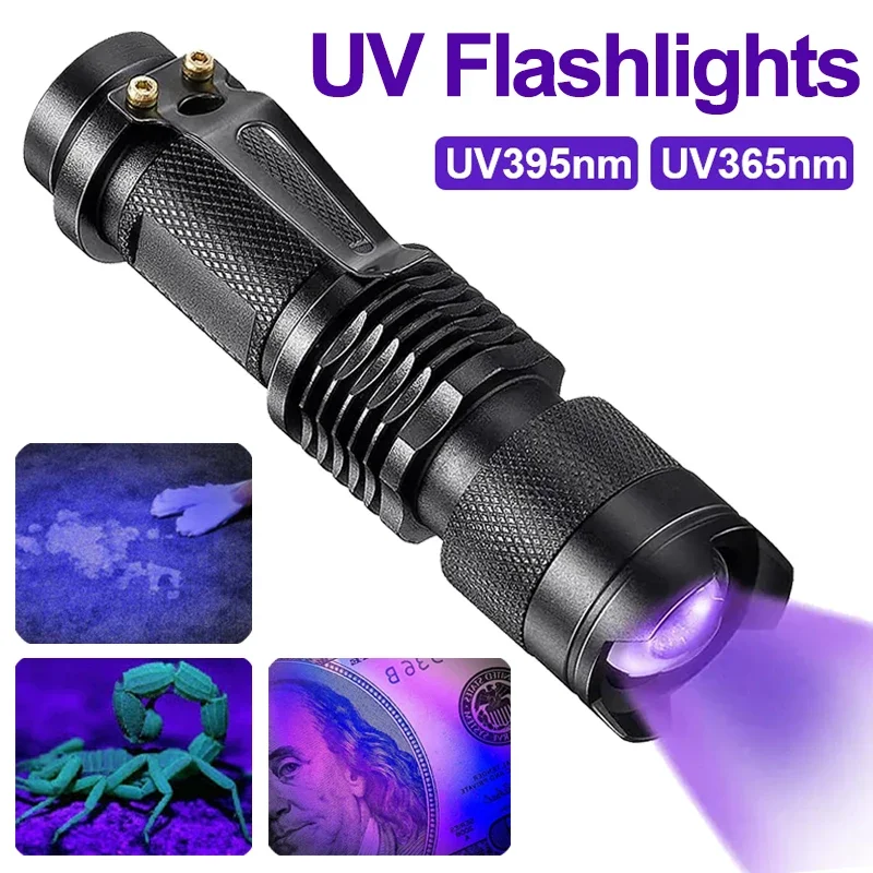Lampe UV LED puissante pour détecter l'urine d'animaux domestiques et les taches invisibles sur tapis et tissus.