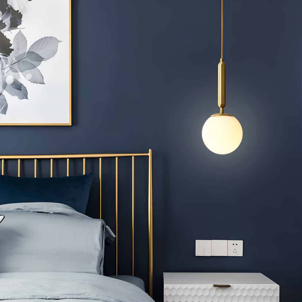 Suspension moderne nordique, lumière douce LED pour salon ou salle à manger.