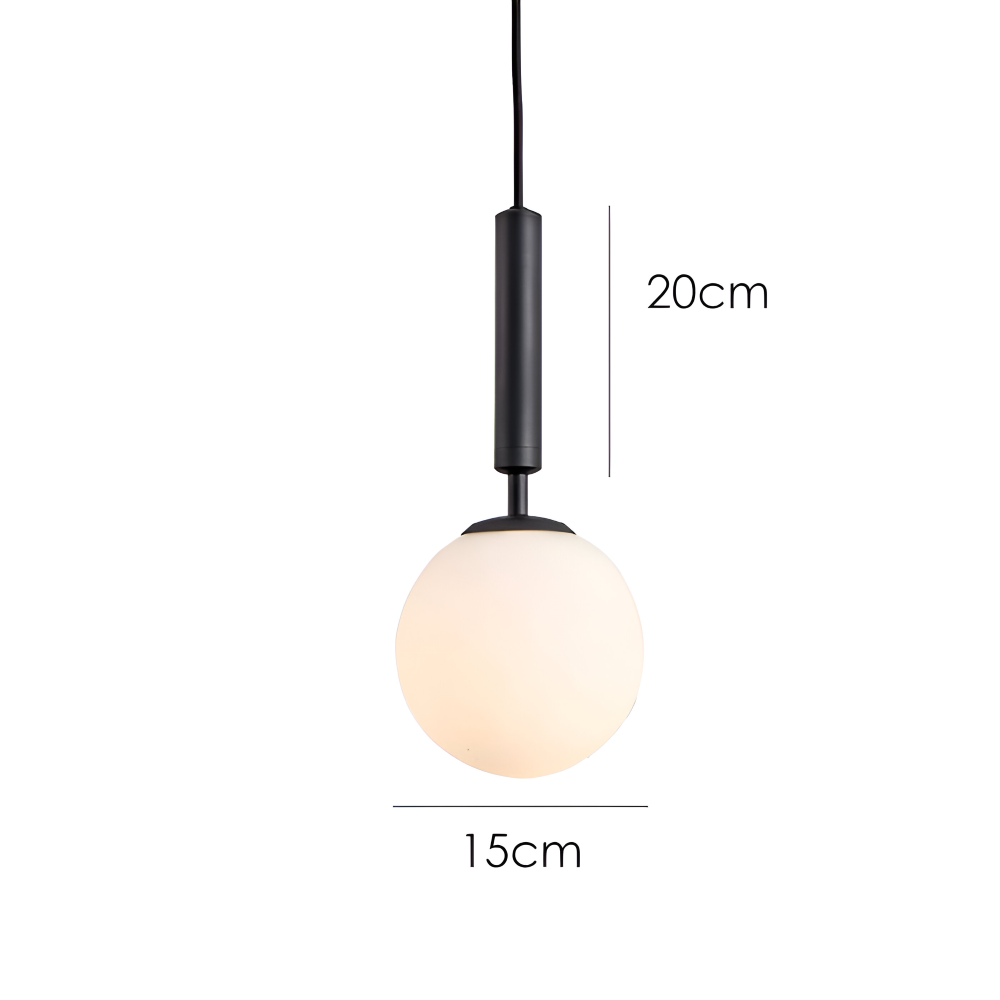 Lampe pendante décorative, design moderne, lumière douce pour une chambre.