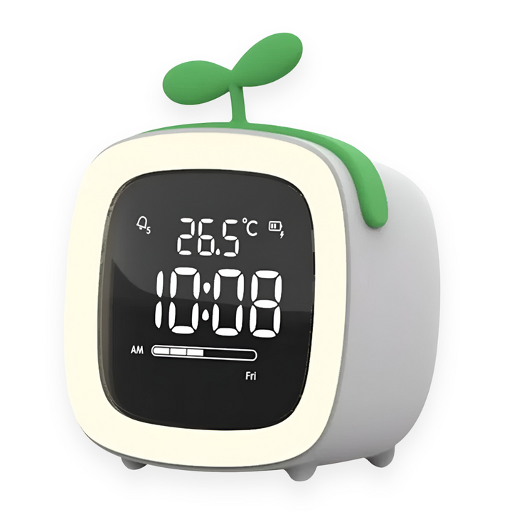 Veilleuse et réveil enfant LED lapin, pour un sommeil paisible et une décoration gaie.