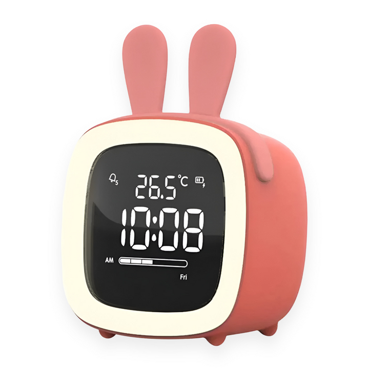 Réveil numérique enfant LED, mignon et pratique, avec plusieurs designs d'animaux.