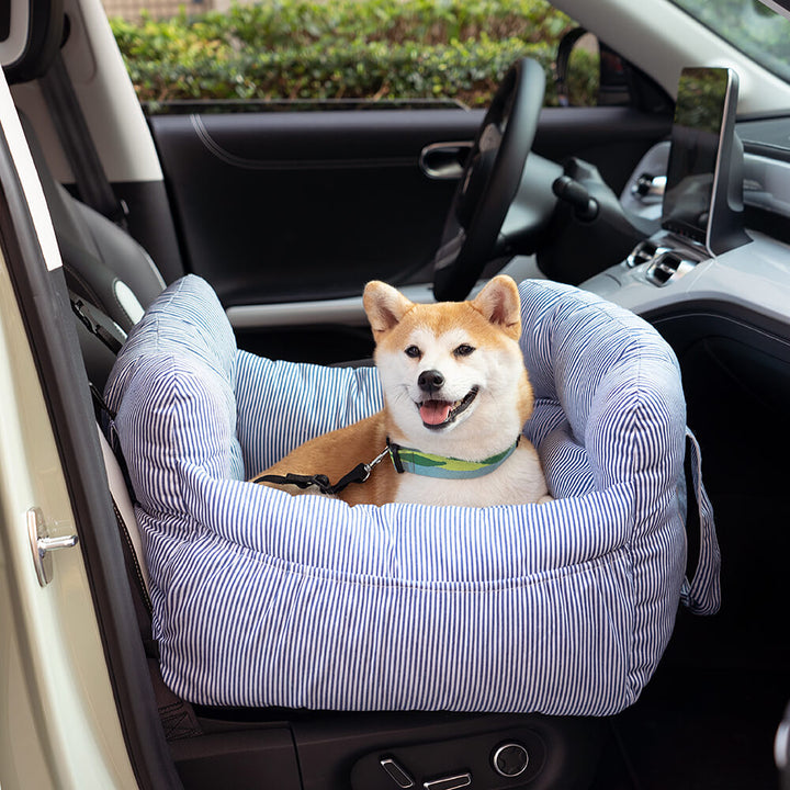 Housse lavable pour coussin chien voiture. Maintient votre compagnon en sécurité.