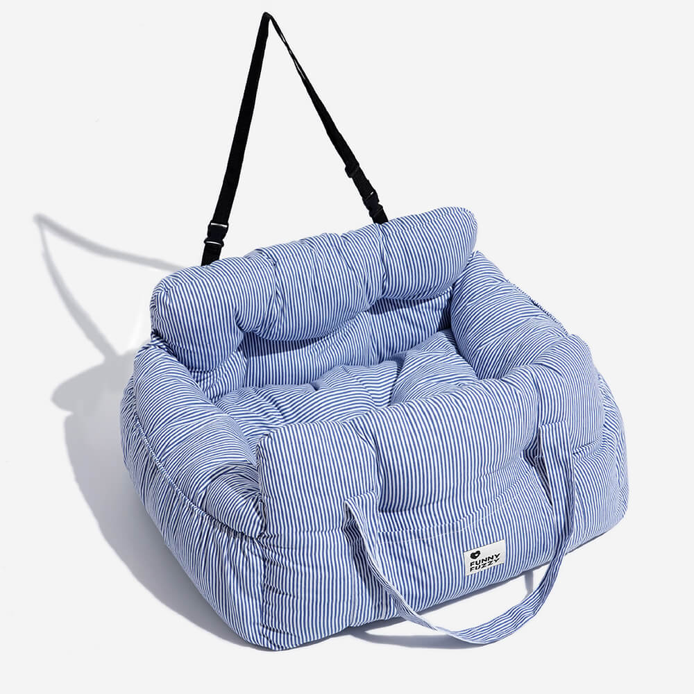Transport animaux sécurisé : coussin lavable pour chien en voiture.