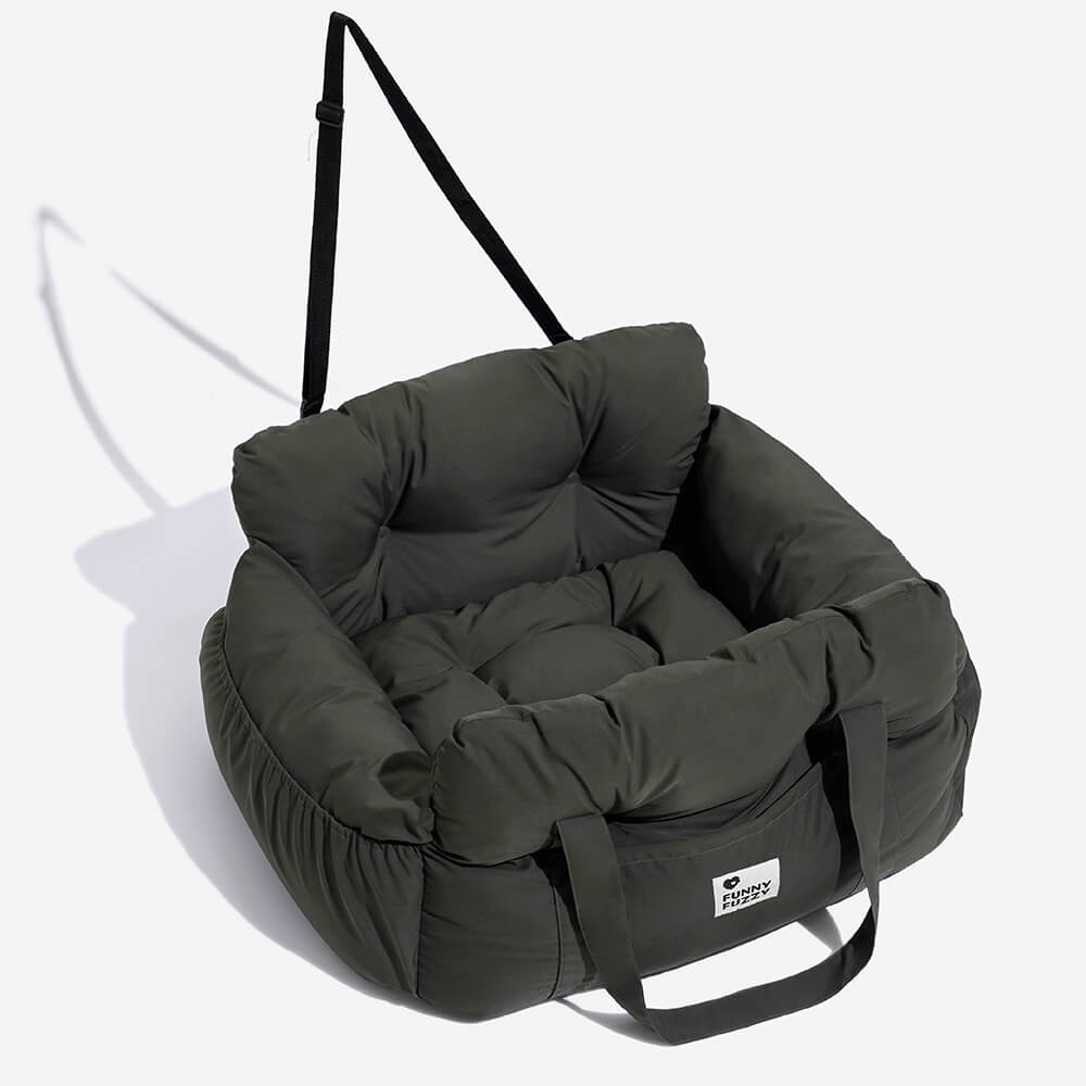 Coussin de sécurité et confort pour chien en auto. Idéal pour les déplacements.