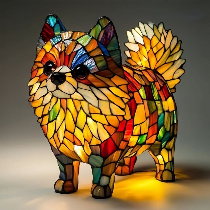 Statuette chien LED, lampe de nuit adorable pour décoration de chambre d'enfant.