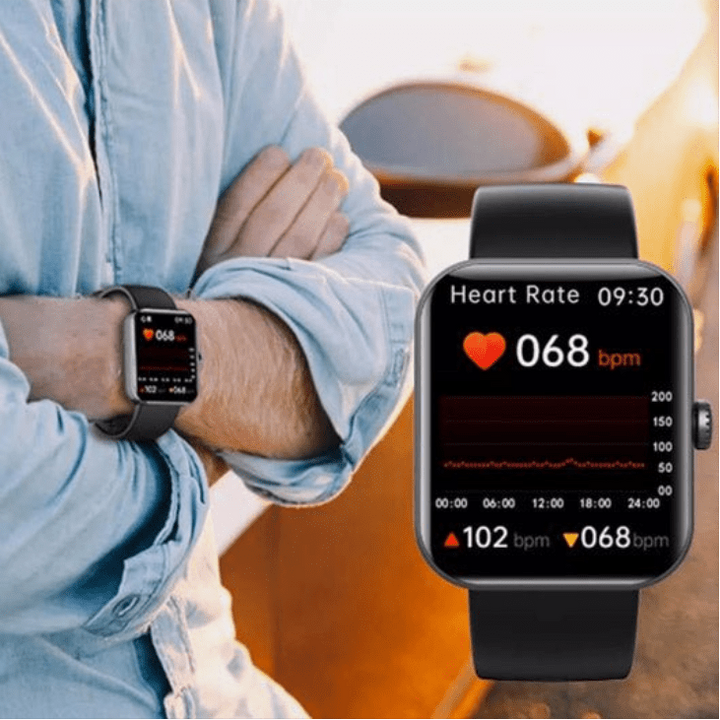 GLUCOWATCH, montre de santé confortable. Glycémie sans douleur, cœur, tension, sommeil. Idéale pour tous.