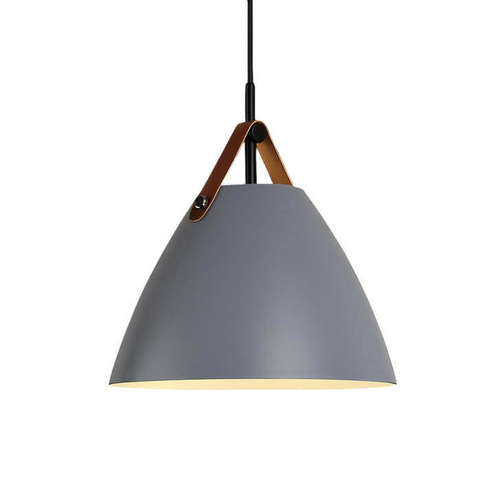 Pendentif lumineux scandinave couleur vive, parfait pour un éclairage directionnel et une déco moderne.
