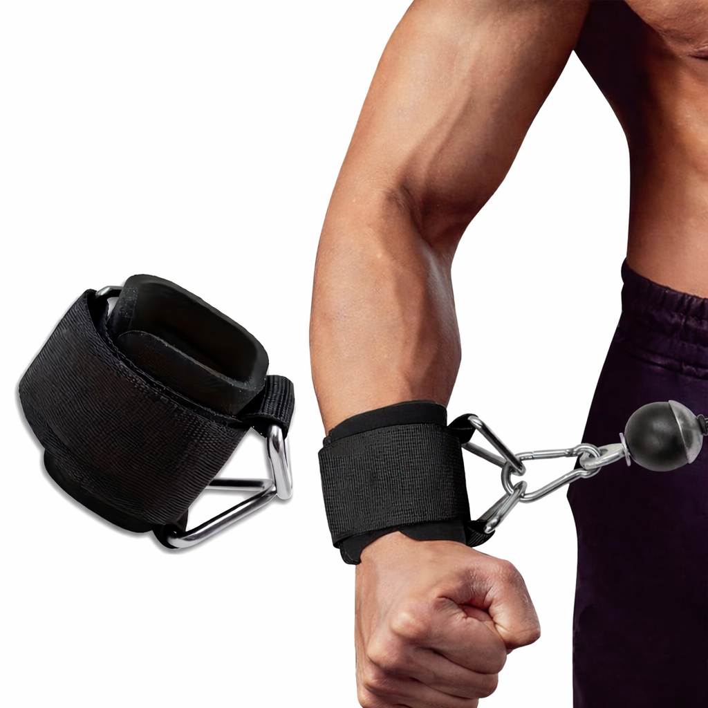Sangles de poignet confortables et ajustables pour entraînement intensif, améliorant la performance sans glisser.