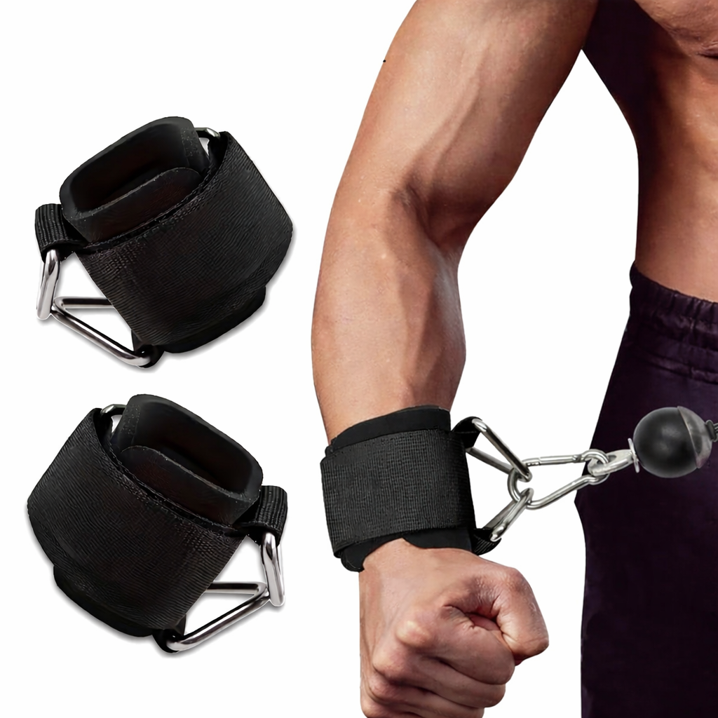 Sangles de poignet durables et antidérapantes pour la musculation, conçues pour un usage régulier en fitness.