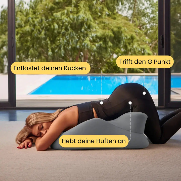 Améliorez l'intimité avec l'oreiller Sweet Spot™ pour couples. Positionnement et confort intime garantis.