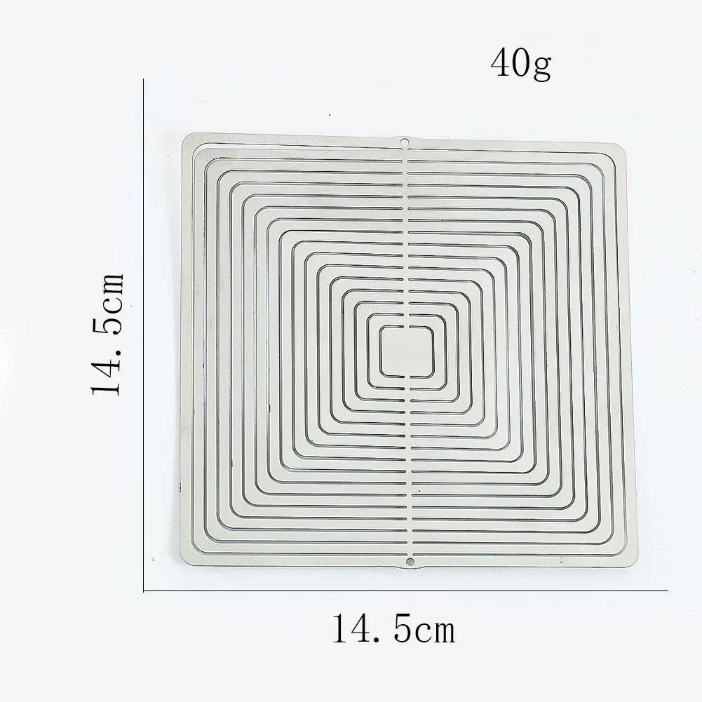 Magnifique moulin à vent 3D argenté pour jardin, décoration rotative extérieure résistante intempéries, idée cadeau.