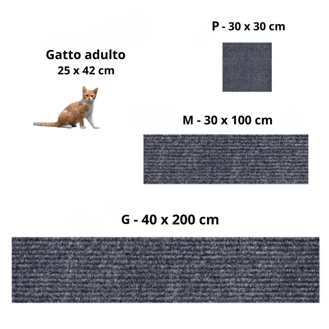 Griffoir adhésif protecteur de meuble, résistant aux griffes de chat sans abîmer les surfaces.