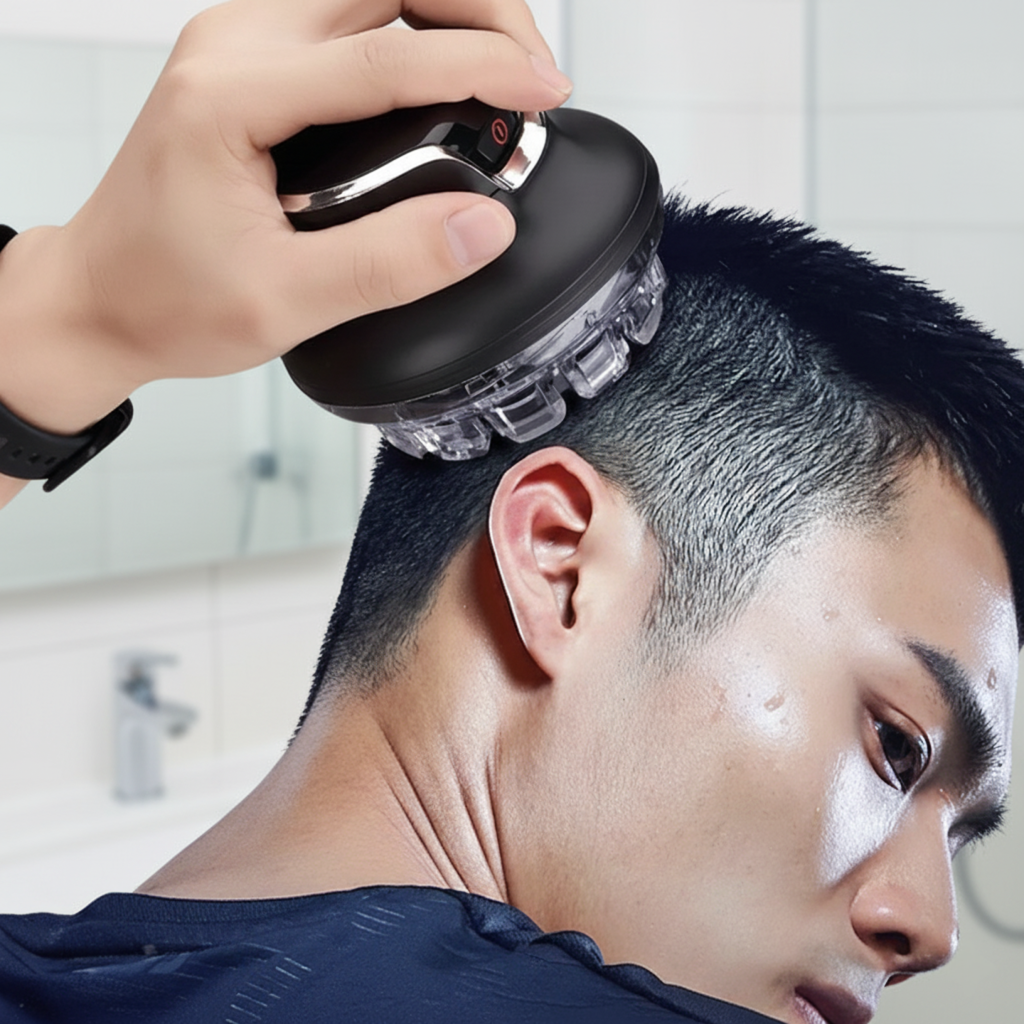 Tondeuse cheveux sans fil USB-C avec écran LED pour coupe homme et femme précise.