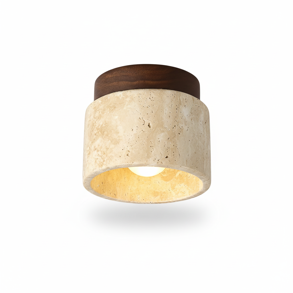 Plafonnier LED moderne au design japonais minimaliste, éclairage doux et écoénergétique pour une ambiance zen.
