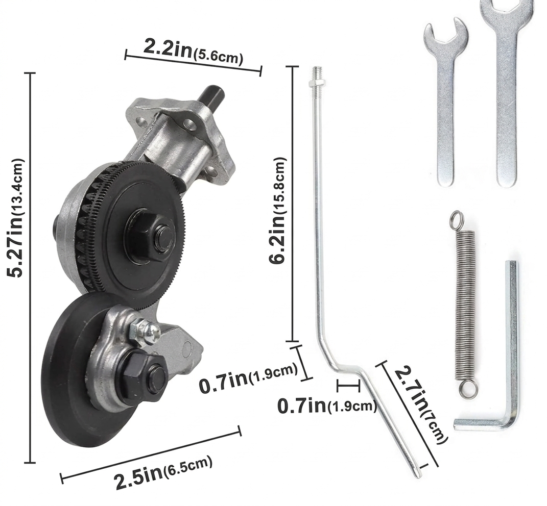 Bricoleur utilisant l'accessoire de découpe pour perceuse, coupant du métal avec précision et sécurité.
