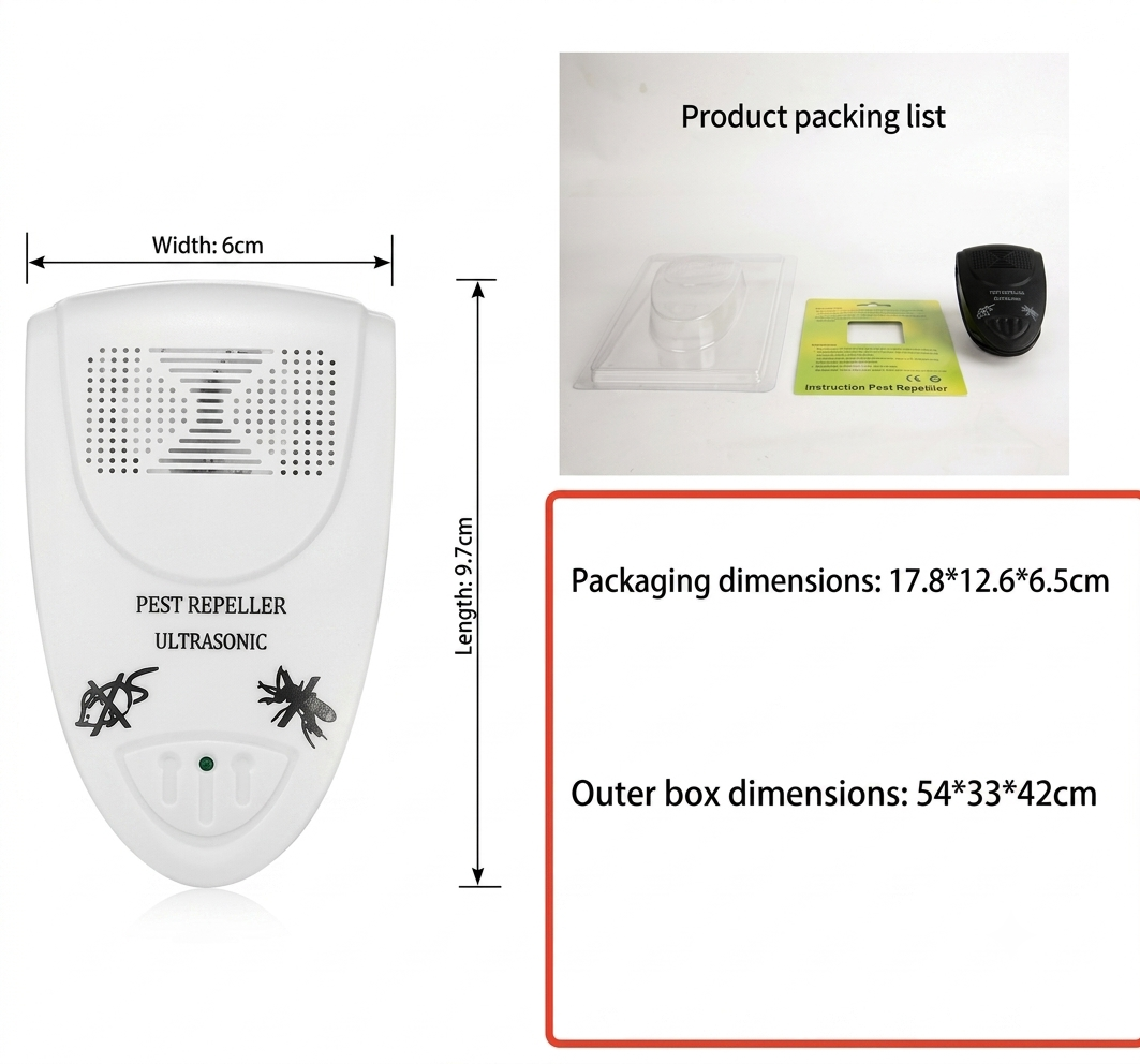 Répulseur ultrasonique discret pour punaises de lit. S'intègre partout pour protéger votre sommeil et votre maison.