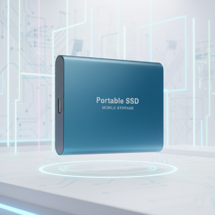 SSD externe fiable pour la sauvegarde sécurisée de données critiques. Technologie avancée et mobile.