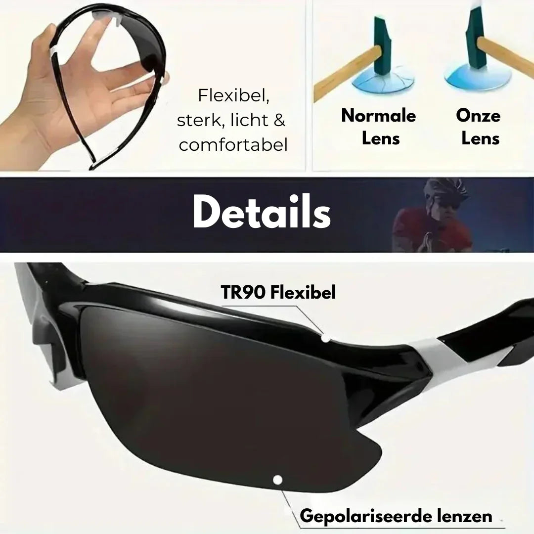 Lunettes de soleil polarisées offrant une protection UV400 totale pour toutes vos aventures sportives.