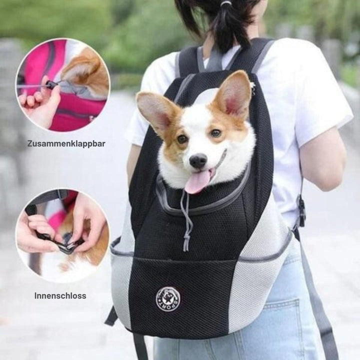 Sac à dos premium pour transport d'animaux, alliant confort, sécurité et praticité pour toutes vos expéditions.