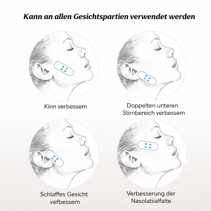 Paquet de bandes lifting visage pour femmes. Effet instantané pour rajeunir le contour et obtenir une peau ferme.