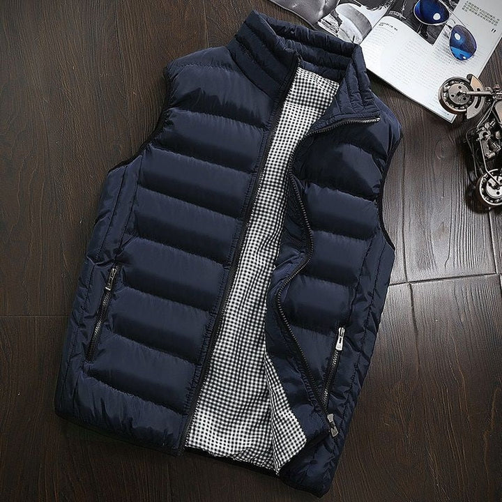 Gilet homme coupe-vent et chaud, excellent comme couche intermédiaire pour l'hiver et le froid.