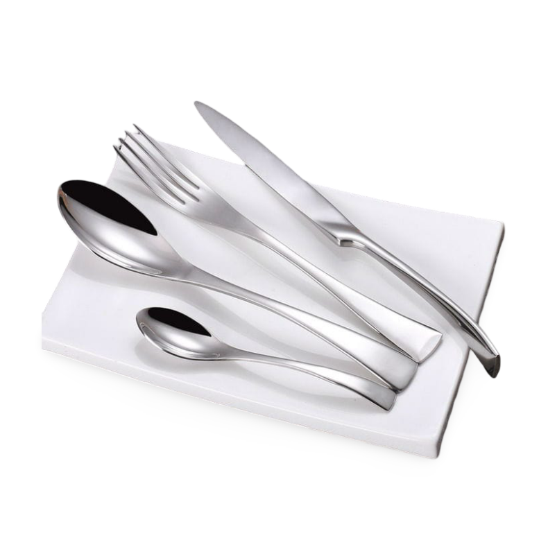 Couverts de table polyvalents (5 pièces), design moderne et élégant pour repas quotidiens ou occasions spéciales.
