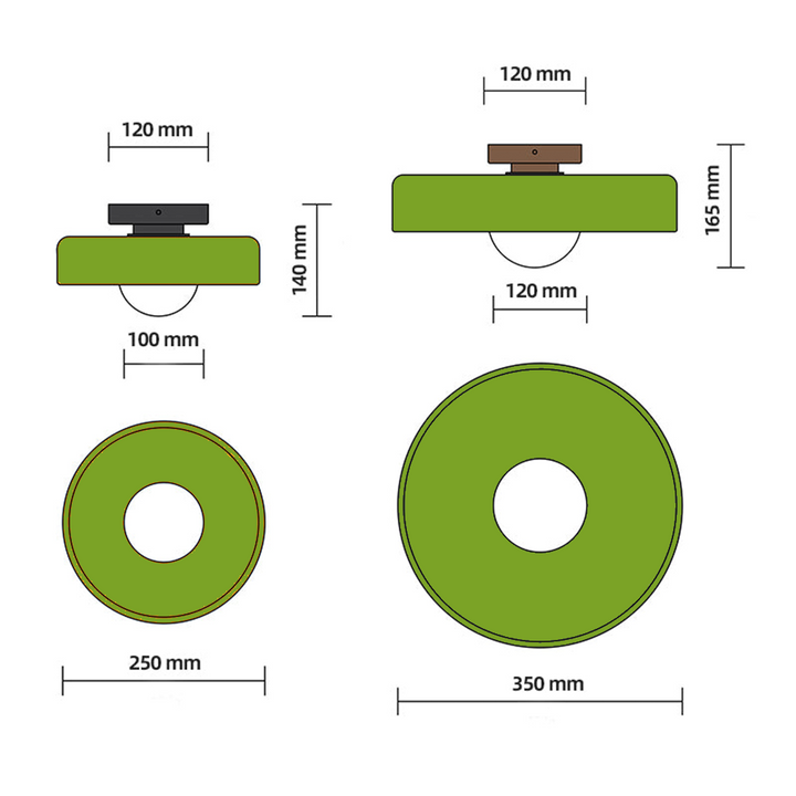 Éclairage LED rond, moderne et performant, pour salon et cuisine harmonieux.