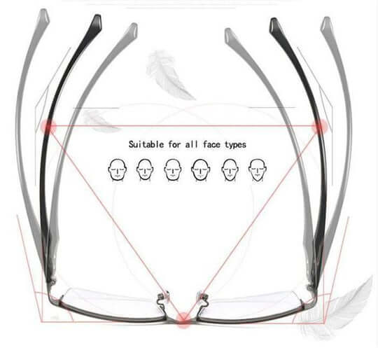 Design contemporain de lunettes progressives, technologie avancée pour une vision naturelle et sans effort.
