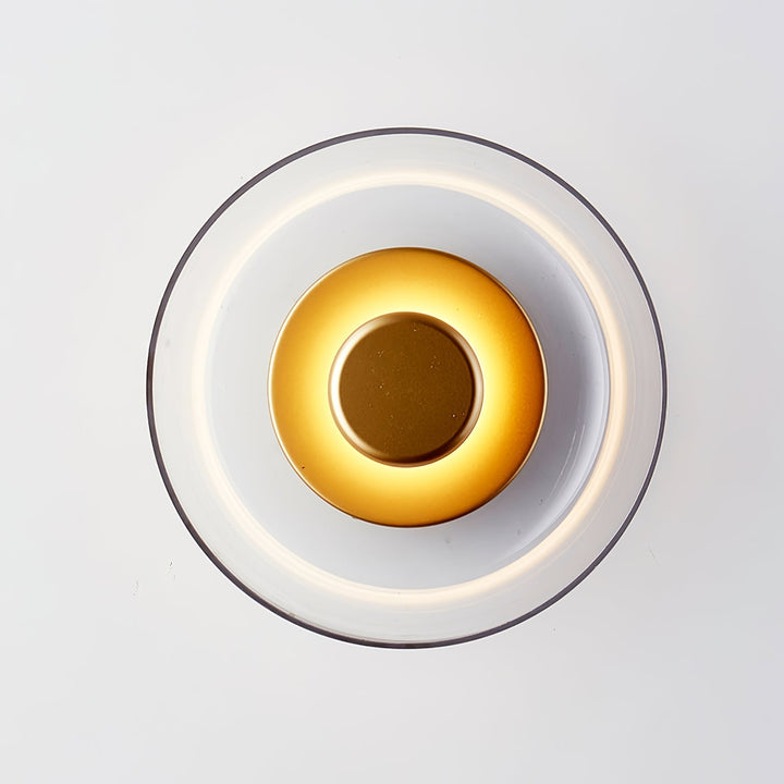 Lampe murale LED verre givré, design épuré, lumière douce pour chambre.