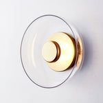 Laiton et verre transparent