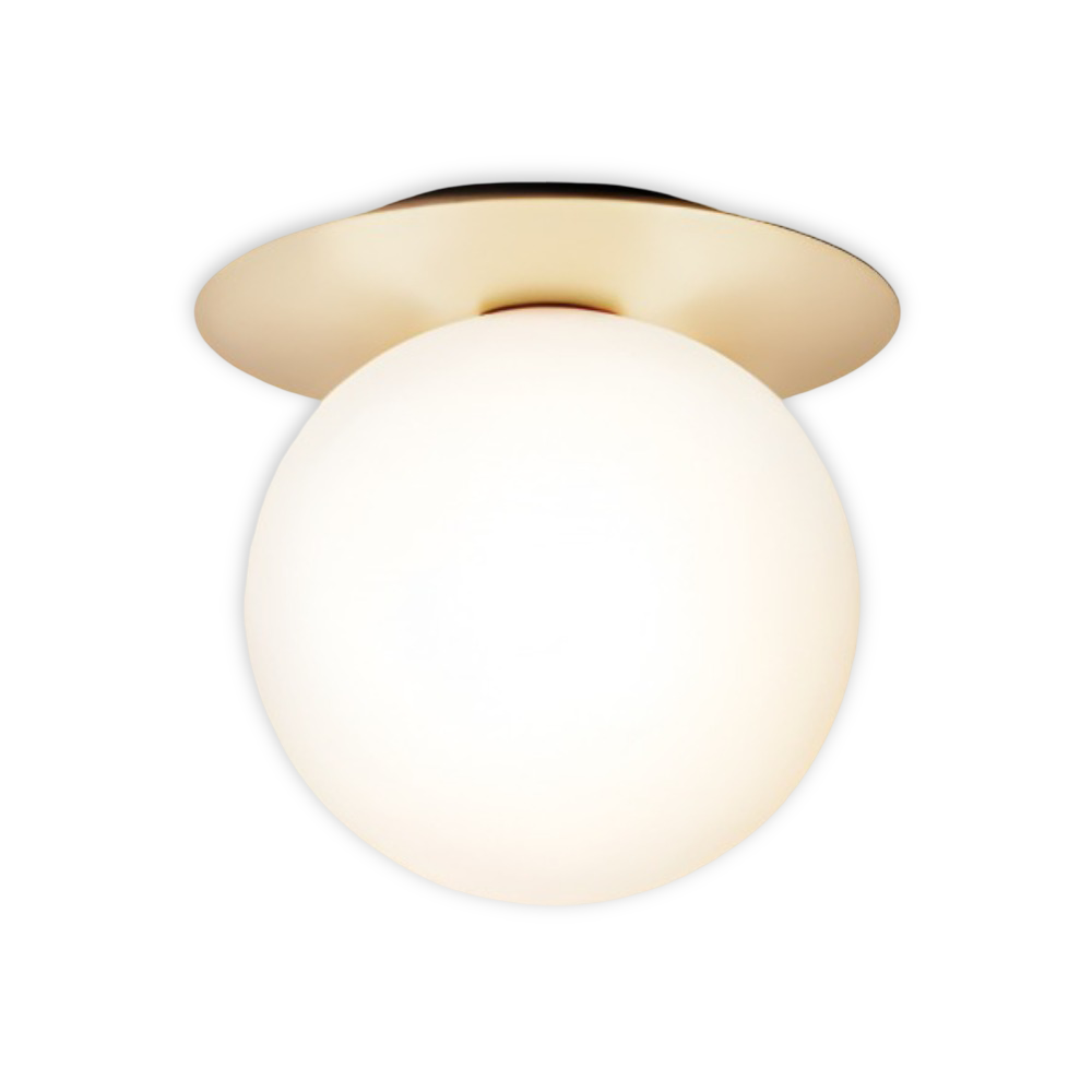 Lampe de plafond boule noire mate. Éclairage LED pour chambre, décoration intérieure.