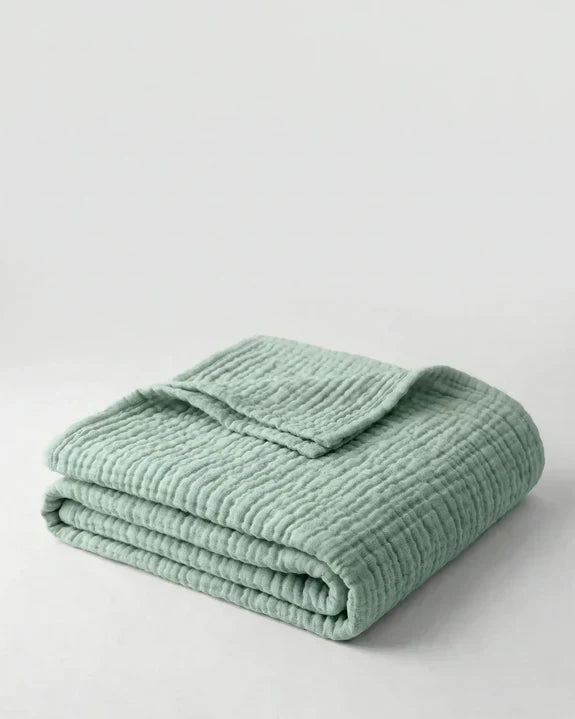 Couverture douce en mousseline, parfaite pour la chambre, le voyage, offrant un confort tout saison.