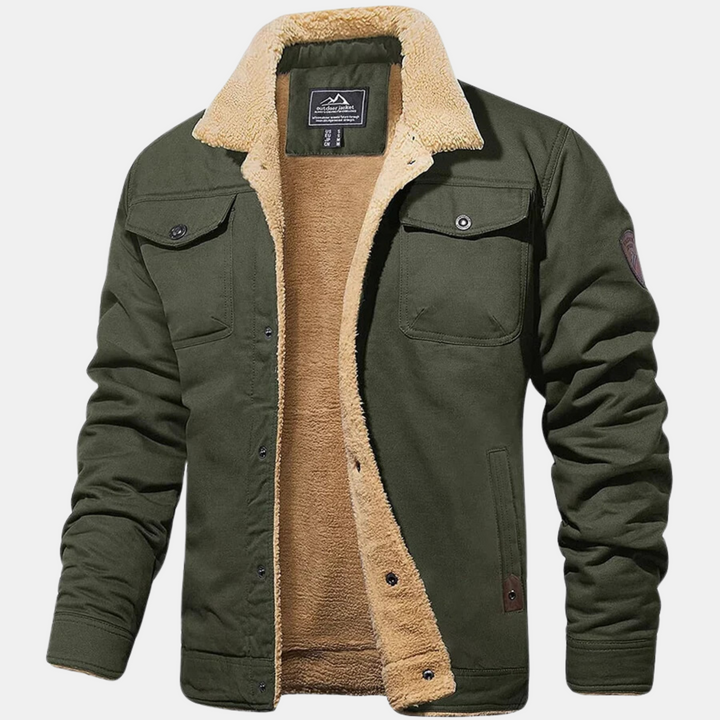 Bomber homme classique vintage. Veste décontractée coupe régulière, idéale pour la mode homme automne/hiver.