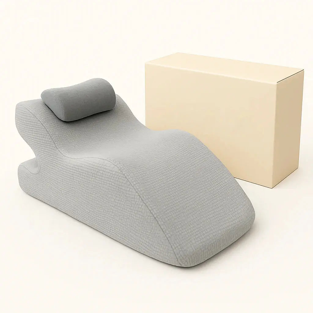 Oreiller Sweet Spot™ : accessoire couple essentiel pour le confort intime et une vie amoureuse épanouie.