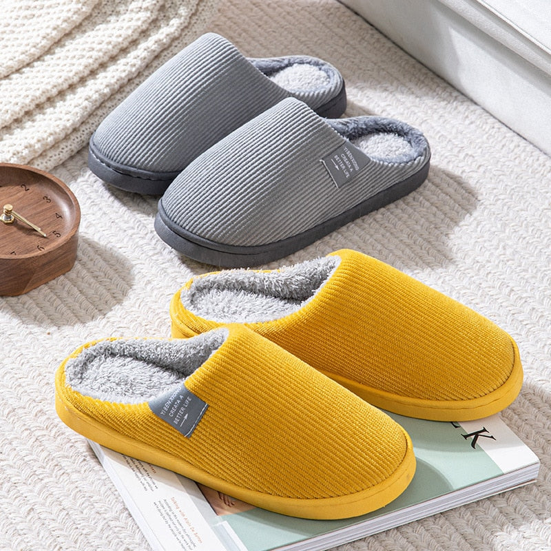 Chaussons antidérapants pour hommes et femmes, en coton ultra doux, idéaux pour rester au chaud cet hiver.