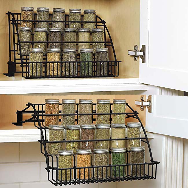 Étagère de stockage 3 niveaux modulable, maximise l'espace de rangement maison et placard.