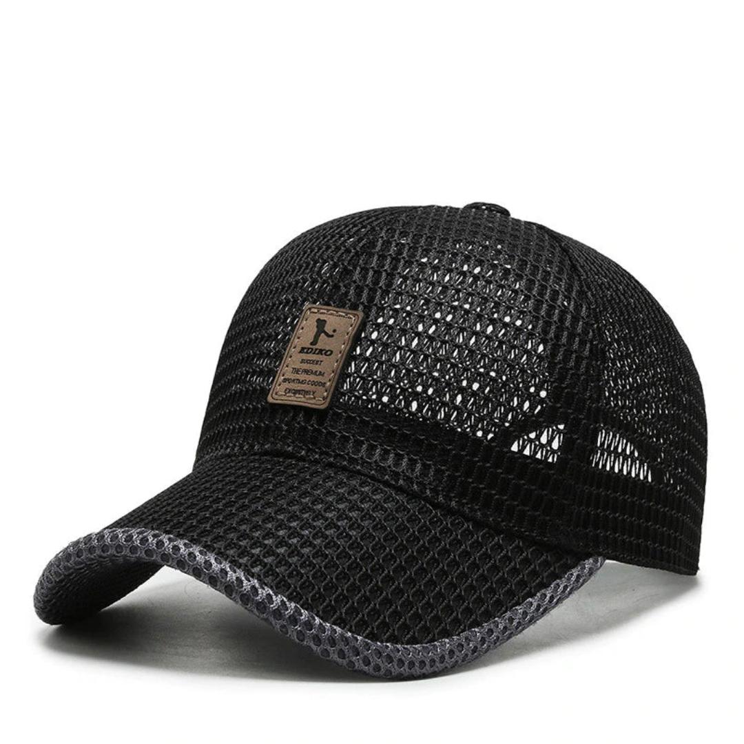 Casquette unisexe en mesh aéré, idéale pour le sport et les loisirs. Offre un confort et une ventilation légère.