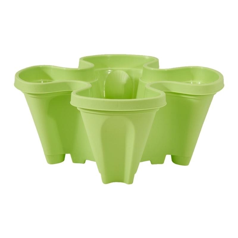 Jardin vertical moderne 4 étages, idéal pour fruits, légumes et fleurs sur balcons ou petits jardins.