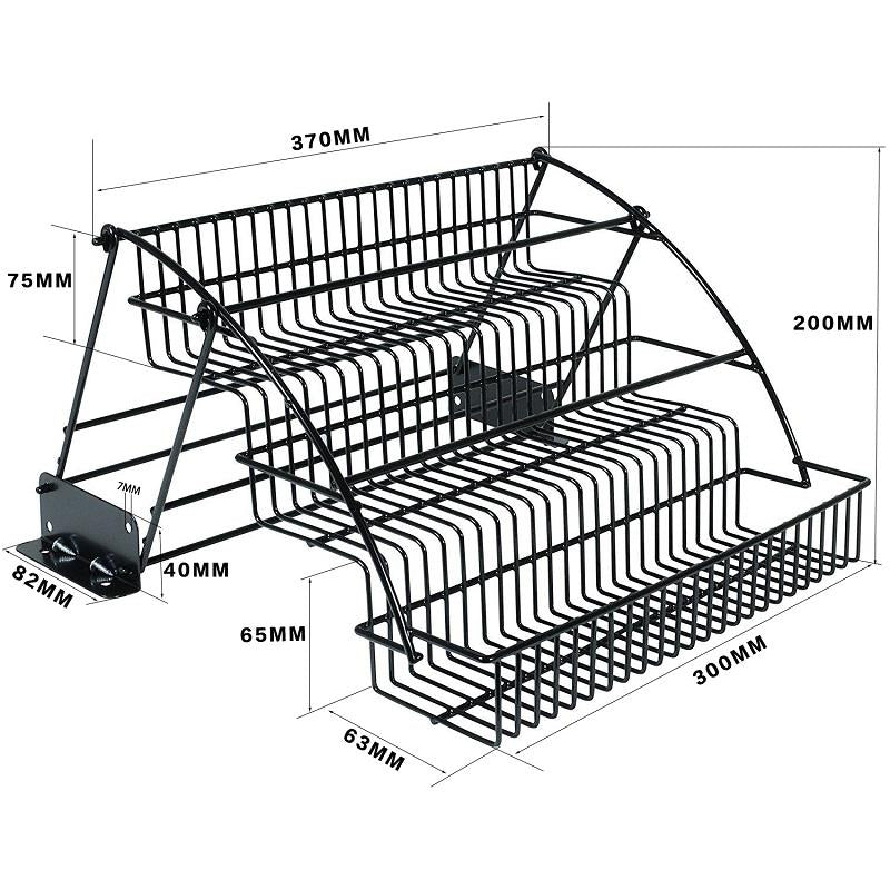 Solution d'organisation moderne: étagère extensible en métal 3 niveaux pour placard ou cellier.
