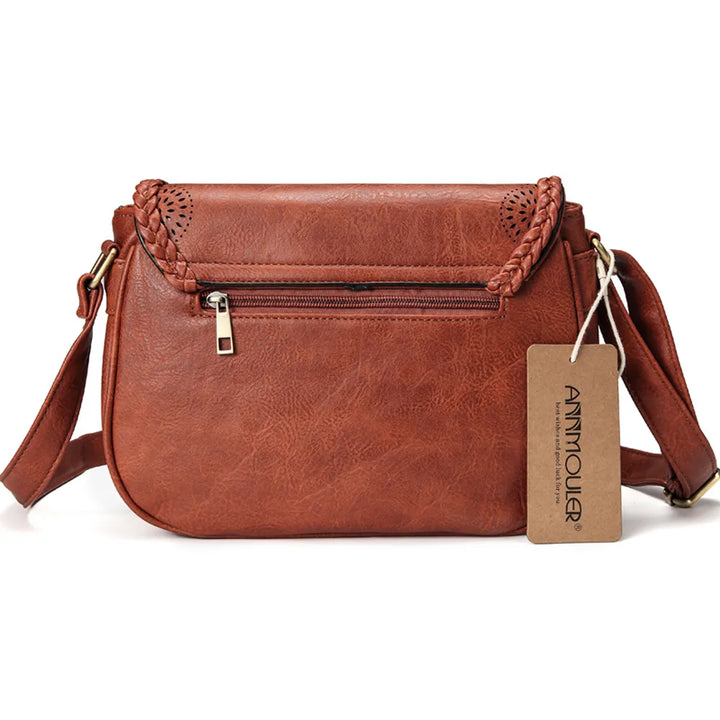 Sac organisateur femme élégant en similicuir, style bohème, sac à main pratique et chic.