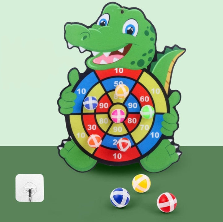 Cible adhésive animaux pour jeu de fléchettes enfants, jeu d'intérieur sécurisé et amusant, cadeau idéal.
