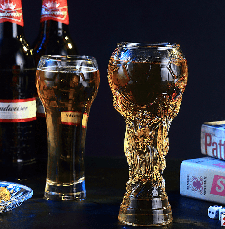 Verre à bière durable en borosilicate, idéal pour les matchs de l'Euro 2024. Un cadeau pour supporter.