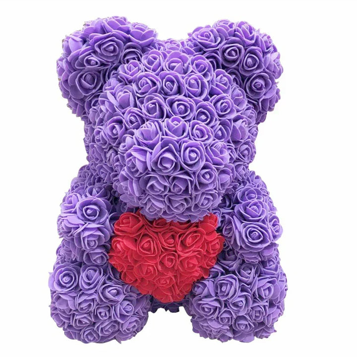 RosaBear fleuri, doux et élégant, un cadeau femme qui exprime l'amour éternel.