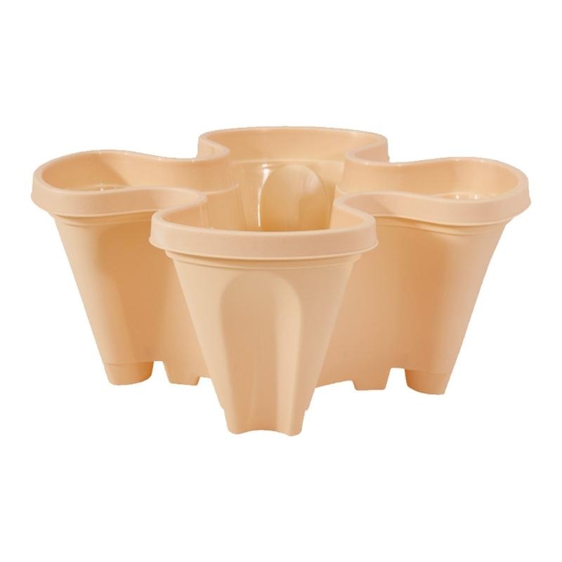 Tonnelle de culture verticale empilable, parfaite pour fraises ou herbes aromatiques en milieu urbain.