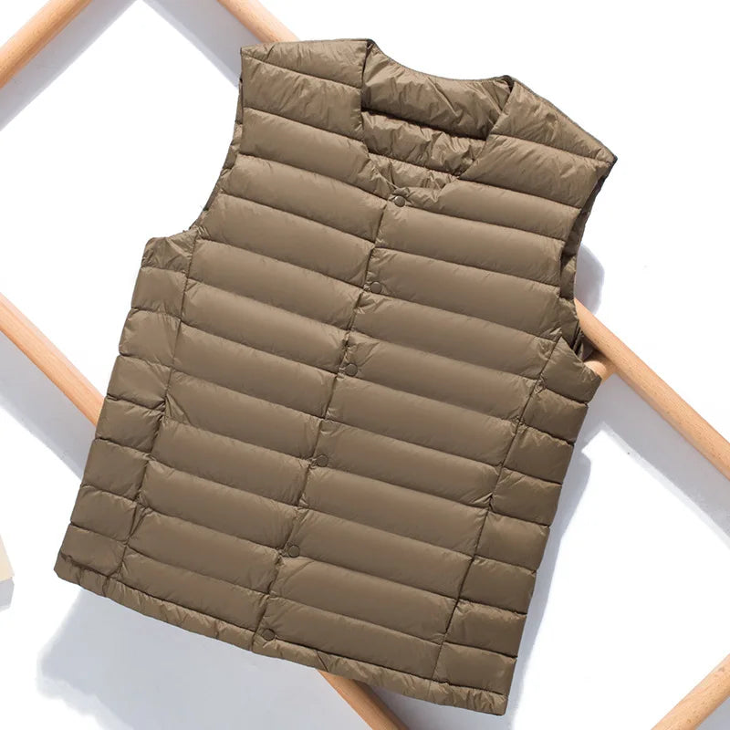 Gilet ultraléger et respirant pour homme, parfait pour les activités extérieures au printemps.